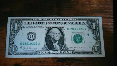 2017 Series $1 Dollar Birthday Note   Mar. 03, 1961   D19613021A  Good Shape - Image 1 of 2