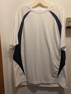 Champion Men's Large Double Dry White And Black Short Sleeve Odor Resistant... - Picture 1 of 9