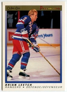 1990-91 O-Pee-Chee Premier OPC #61 Brian Leetch New York Rangers - Picture 1 of 2