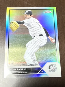 Roki Sasaki Topps Cromo NPB 2023 Reflector Chiba Lotte Marines LA Dodgers MLB - Imagen 1 de 2