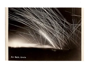 WWII WW2 Original Photo Anzio Air Raid Showing Munition Paths 1940s (READ) (#3) - Picture 1 of 4