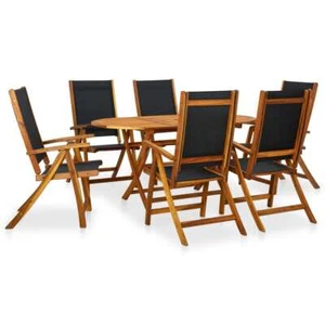 7 & 9 Piece Garden Dining Set with Adjustable Chairs vidaXL - Picture 1 of 5