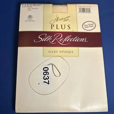 Pantimedias Hanes PLUS Silk Reflections Control Opaco Sedoso Perla Talla Uno Plus Foto 1 de 4