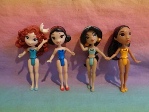 Lote de 4 mini muñecas a presión Disney Princess Little Kingdom solamente - Imagen 1 de 5