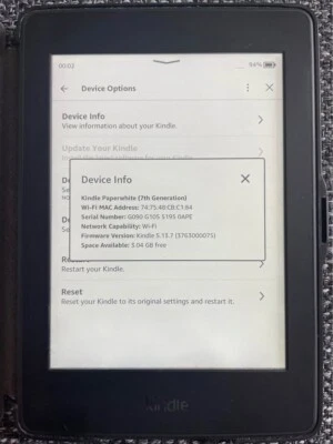 Amazon Kindle Paperwhite 4GB, Wi-Fi, 6in - Black - Image 1 of 3