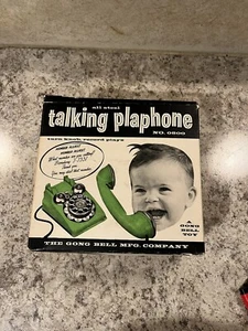 All Steel Talking Play Phone Gong Bell Company Original Box! Not Tested - Picture 1 of 15
