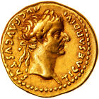 905745 Coin Tiberius Aureus Ad 15 18 Lyon   Lugdunum Au55 58 Gold Ri