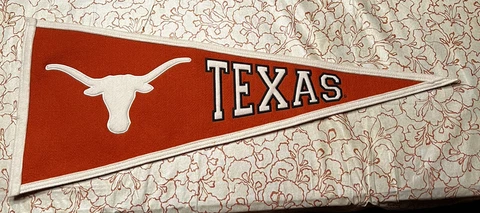Texas Longhorns Pennant Winning Streak Wool blend Officially licensed 13x32 inch Cover