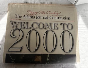 The Atlanta Journal-Constitution Welcome To 2000 Happy New Century! Complete! - Picture 1 of 9