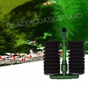 QS100 QS200 Filtro spugna biochimica acquario di alta qualità filtro acquario serbatoio pompa aria - Foto 1 di 12