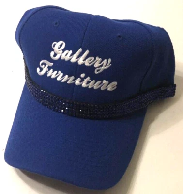 Gallery Furniture Años 90 Azul Houston Joyas Banda Correa Gorra Talla Única Nuevo Foto 1 de 2