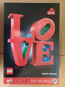 Lego Art Set 31214 Robert Indiana Liebe Skulptur Brandneu & Versiegelt - Bild 1 von 4