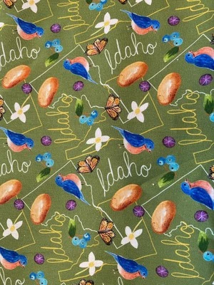 Tela de edredón de algodón del estado de Idaho, al principio elección de talla Foto 1 de 4