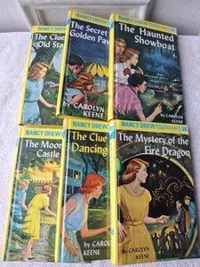Nancy Drew Mystery Series 6 Book Lot 35-40 Carolyn Keene - Picture 1 of 3