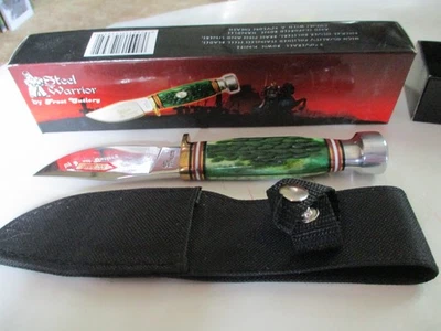 Frost Cutlery Steel Warrior  Buck Skinner  Knife  Pakkwood  handle 3-1/2"  Blade - Image 1 of 4
