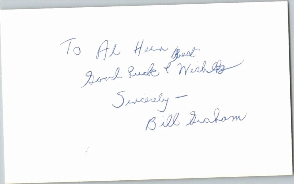 -Bill Graham- (d.2006) Signed/Autograph/Auto Index Card Detroit Tigers MLB - Image 1 of 1
