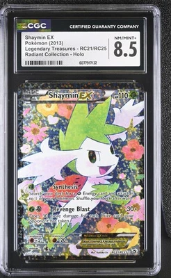 CGC 8.5 Shaymin EX Legendary Treasures RC21/RC25 Radiant Collection Holo Pokemon - Image 1 of 2