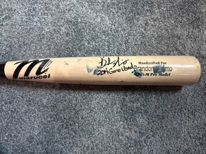 Brandon Nimmo Autographed 2014 Game Used Bat - Player Direct COA - Picture 1 of 10