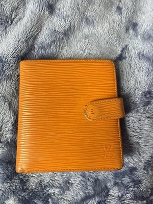 Raro Auténtico Louis Vuitton Epi Cuero Naranja Foto 1 de 4