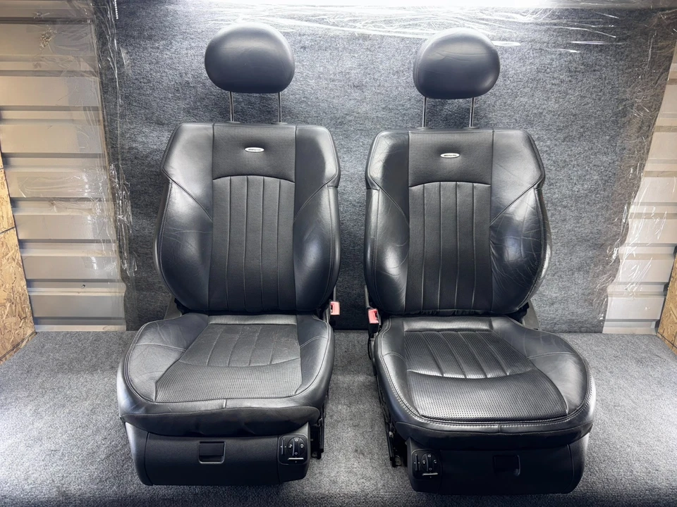 MERCEDES W211 E55 E63 CLS55 AMG FRONT LEATHER SEATS OEM - Image 1 of 4