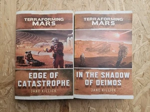 Terraforming Mars Shadow of Deimos & Edge of Catastrophe Paperbacks Novels - Foto 1 di 4