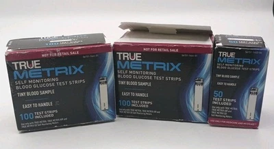 True Metrix Blood Glucose 3 boxes of Test Strips 250 total - Expired SEE PICS - Image 1 of 4