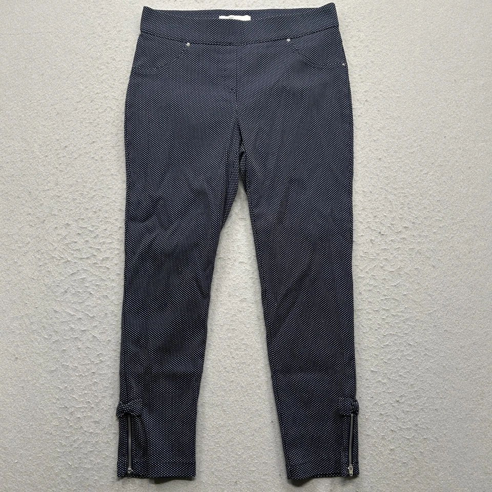 Pantalones para mujer 89TH + MADISON talla PM azul marino a lunares  Foto 1 de 4