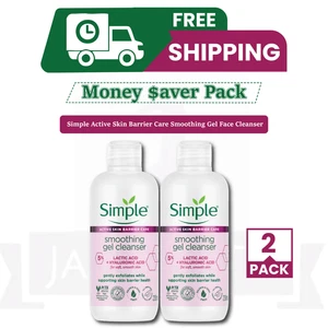 2 x Gel Limpiador Suavizante Simple 230 ml - Lavado Facial Suave, Probado por Dermatólogos - Imagen 1 de 9