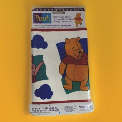 Vintage Winnie The Pooh And Piglet Friendship Wallpaper Boarder  NIP - Image 1 of 4