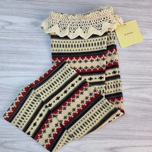 A’Reve Häkelspitze Stiefelstulpen Stulpen Overknee Socken S/M Fair Isle - Bild 1 von 5