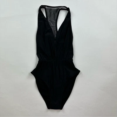 Nuevo con etiquetas Traje de baño Rachel Pally Mesh Ventura Maillot negro de una pieza talla XS Foto 1 de 4