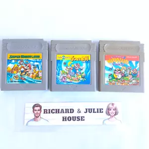 Lot 3 Gameboy WORKING Cartridge Set Super Mario Land Nintendo Retro GB JP Japan - Picture 1 of 12