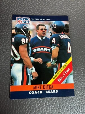 Juego profesional 1990 Salón de la Fama-#59 Mike Ditka Bears Coach Foto 1 de 2