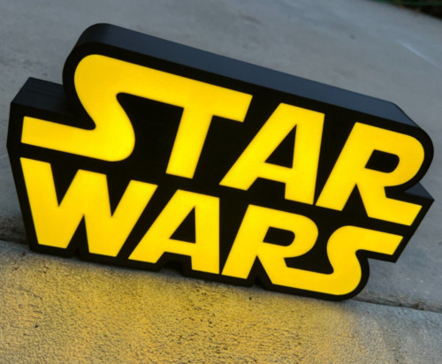 Star Wars Insegna Guerre Stellari targa Jedi luminosa lighted sign Yoda