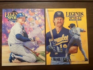 (2) March/April 1993 Legends Magazine Hobby & Newsstand Edition Robin Yount - Picture 1 of 2