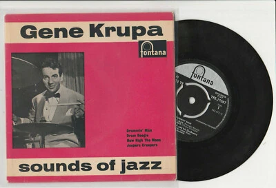Gene Krupa And His Orchestra ‎– Drummin' Man EP - Fontana TFE 17087 - UK..VG+ - Image 1 of 2