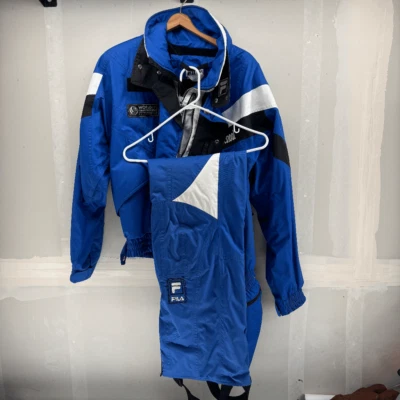 Vintage Fila Vail CO Beaver Creek Wold Ski Champ School Coat & Pants Size Small - Image 1 of 4