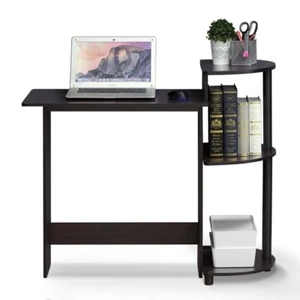 Contemporary Home Office Computer Desk in Black Finish - Picture 1 of 1