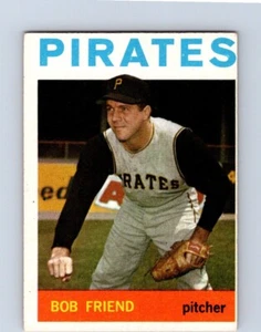 VINTAGE BASEBALL CARD TOPPS 1964 BOB FRIEND PITTSBURGH PIRATES NO107 - Picture 1 of 2
