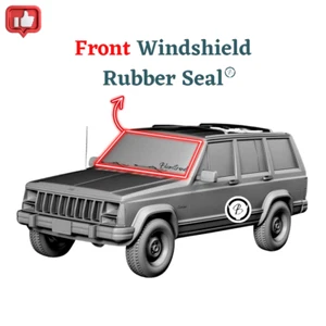 Jeep Cherokee XJ (1984-1996) Windshield Rubber Glass Seal - Picture 1 of 6