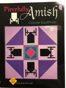 Piecefully AMISH quilts quilting Connie Kauffman~buggy~barn~diamond-8 projects - Picture 1 of 1