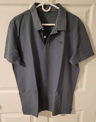 Camiseta polo Tom Tailor Icon para hombre talla X-grande color gris  Foto 1 de 3