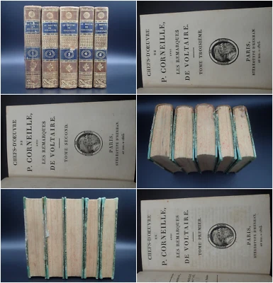 1805 CORNEILLE ŒUVRES remarques Voltaire LE CID Théâtre Grand Siècle Monarchie - Photo 1/4