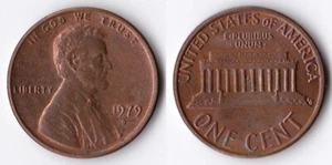 1979-D UNITED STATES MINT LINCOLN PENNY, 1¢ COIN/MONEY, CIRC., CANADIAN SELLER - Picture 1 of 3