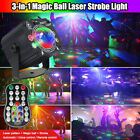3in1 RGB LED Laser Projector Light Stage Lighting Automatic/Voice/Remote Control