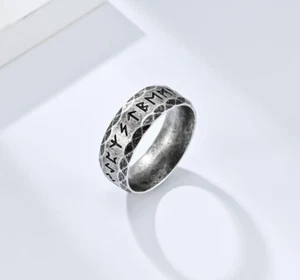 Runenring - Wikinger Runen Ring - Fingerring - NEU - Bild 1 von 3