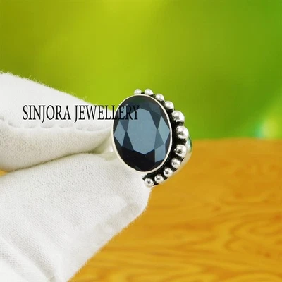 Anello regalo fatto a mano in argento sterling 925 con pietra preziosa... - Immagine 1 di 4