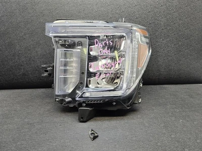 PARTS ONLY! OEM 2020-2023 GMC SIERRA 2500 3500 LEFT HEADLIGHT LED DRIVER SIDE - Image 1 of 4