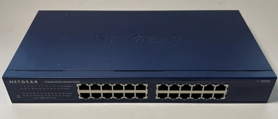 (USED/TESTED ) NETGEAR JGS524 v2 PROSAFE 24 PORT GB UNMANAGED NETWORK SWITCH  - Image 1 of 4