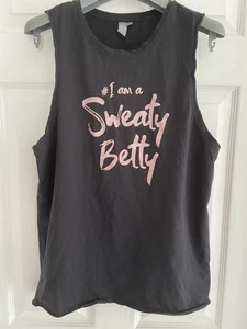 NWOT Sweaty Betty Black Loose Fit Vest Size M - Picture 1 of 7